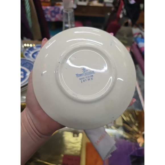 1 Homer Laughlin Blue Willow Replacement 5 3/4" Saucer Plates For Coffee/Tea - Picture 8 of 13